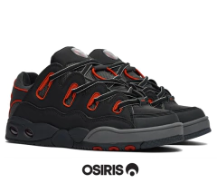 Zapatillas Osiris D3 OG Black Red Grey - Torque Surfshop