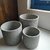 VASO CONJUNTO 3 CIMENTO TEXTURIZADO CINZA