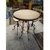 Mesa Bistrô Madeira D70 com pés de Ferro