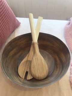 ENSALADERA BAMBOO CREMA