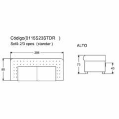 Sofa Chesterfield Estandar
