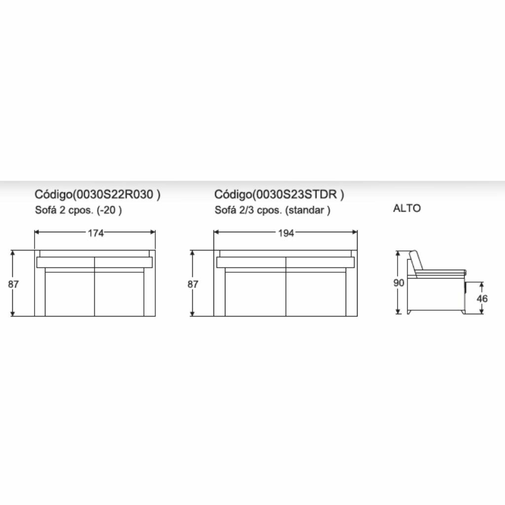 SOFÁ MISSANA Comprar en Muebleria Benitez Blanc