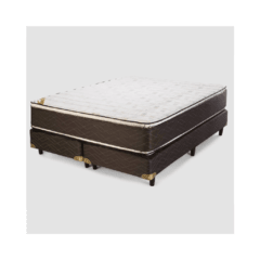 sommier queen 160x200cm de espuma placa de espuma polimérica. alta densidad: 33 kgs/m3. tela jackard totalmente matelasseada. Doble Pillow Top Plus manta adicional de espuma que eleva la sensación de confort. confort extra firme altura: 30 cm.  SOMMIER: t