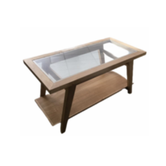 Mesa Ratona Vintage con Vidrio