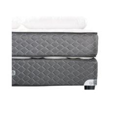 conjunto sommier espuma 1 plaza y media 100x190cm  placa de espuma de poliuretano. densidad alta: 35 kgs/m3. tela jackard totalmente matelasseada. altura: 24 cm.