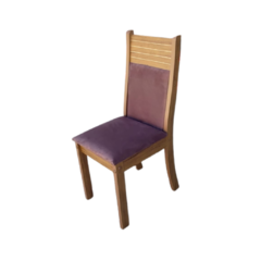 silla melamina con asiento y respaldar tapizado en tela 
