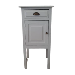 mesa de luz antigua estilo vintage blanca alta y estrecha neuquen capital mesita dormitorio