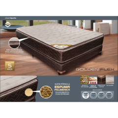 Sommier Gani Golden Flex Pillow Top Espuma 140x190 Dos Plazas - comprar online