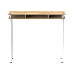 mesa de arrime recibidor dresuar nur color alaska caño blanco 