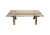 Mesa Ratona Vidrio Y Base Madera Clara/Oscura 120X60Cm