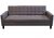 Sofa Cama Gris Oscuro Con Cajones Internos
