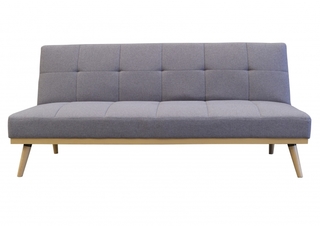 Sofá cama individual - 3 posiciones - Gris Claro