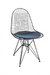 Silla Bertoia Pintada Negra Base Eiffel