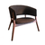 Sillon Olaf Negro Madera Oscura