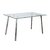 Mesa Mumbai Base Cromo 120 x 80cm