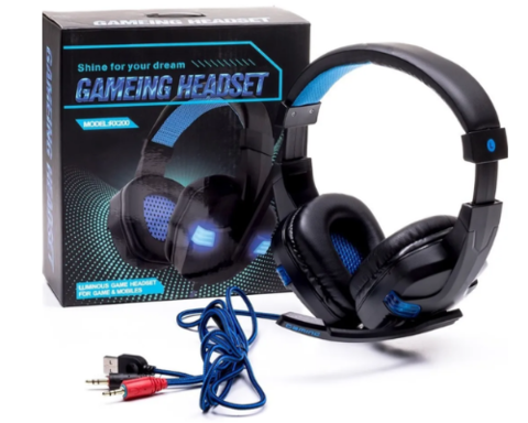 Auriculares SUONO - Gamer Con Micrófono Pc Luz Led Vincha Headset Usb