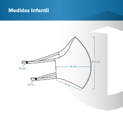 Imagen de Tapaboca Infantil Una Válvula Premium