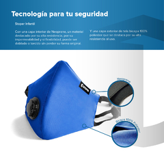 Tapaboca Infantil Una Válvula Premium - Stoper