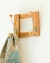 Perchero 2 ganchos madera clarito - comprar online