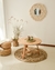 Mesa baja de madera paraíso 80 cm de diámetro (a pedido) - comprar online