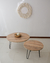Mesa baja 60 cm de diámetro madera & hierro - tienda online
