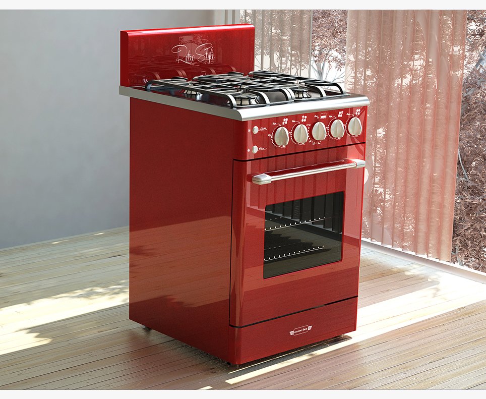 Cocina RETRO 900 - 6 Hornallas - Shop Luxor Gas