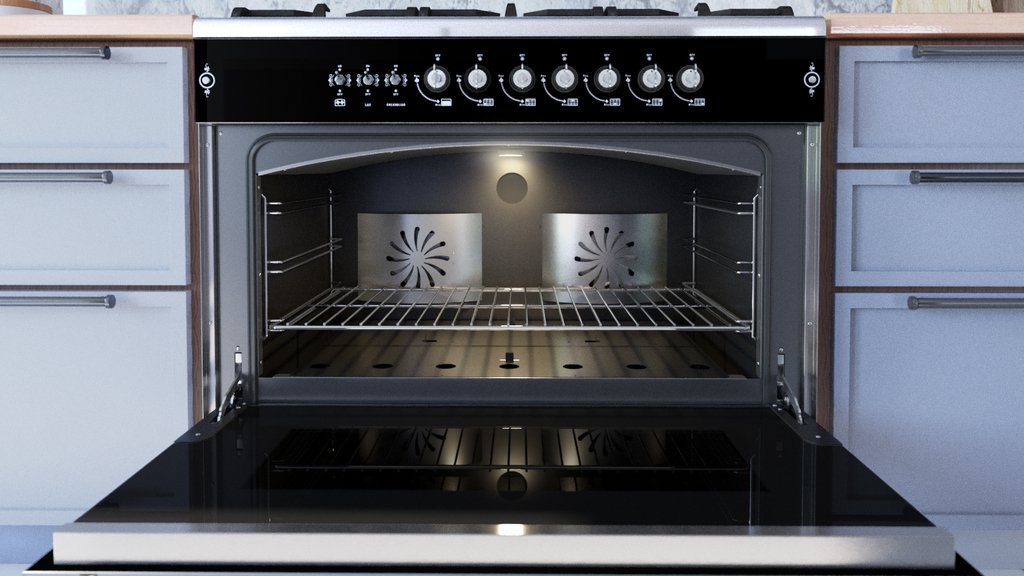 COCINA COUNTRY 90 CM (6 hornallas) (con doble motor convector forzador)