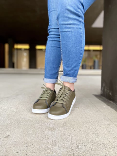 Zapatilla KARBY, verde oliva