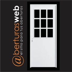 Puerta Inyectada ADRAMET 408 con Postigo y Mosquitero M. Ch18