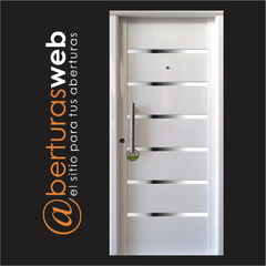 Puerta Nexo D780 Pintura Final Horno DeLuxe 0,80 Blanca/Negra - comprar online