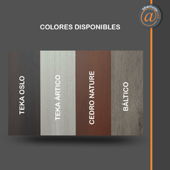 Puerta Placa Clasica enchapada en melamina Marco Aluminio 60/70/80 CUBO - comprar online