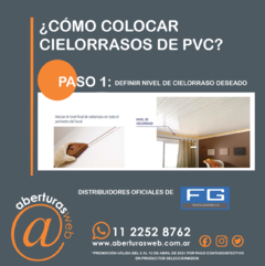 Cielorrasos De PVC Por M2 Liso Color Blanco 200mm X 10mm - Aberturas Web
