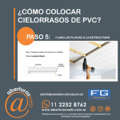 Cielorrasos De PVC M2 Liso Color Liso Blanco 250mm X 10mm - comprar online