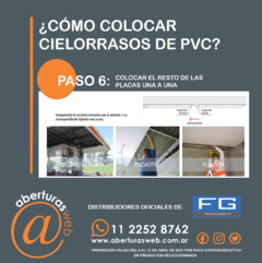 Cielorrasos De PVC M2 Liso colores varios 200mm X 15mm - Aberturas Web