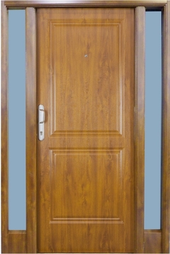 Puerta con laterales Simil Madera Nexo DR204 Pintura Final DeLuxe 0,80 - Aberturas Web
