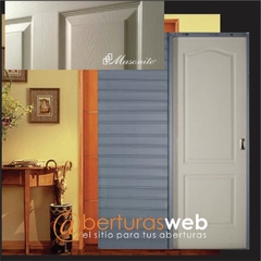 Puerta Corrediza Embutir MDF 9mm p/pintar 0,80 Marco Chapa 18 Gromanti