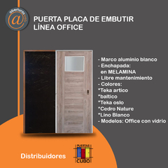 PUERTAS PLACAS DE INTERIOR ABRIR EMBUTIR GRANERO LINEA CUBO