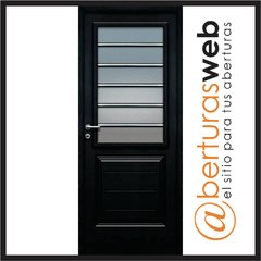 Puerta Pavir 69 Florencia c/vidrio Pintura Final PESADA Inyectada de 0,80
