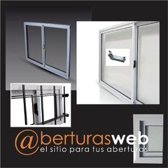 Ventana Balcon Aluminio Herrero con Vidrio 3mm de 1,80 x 2,00 - comprar online