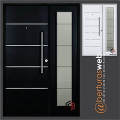 Puerta Pavir Futura 71 Residencial c/Vidrio Pintura Final PESADA de 1,20