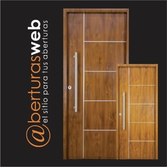 Puerta con laterales Simil Madera Nexo DR504 Pintura Final DeLuxe 0,80 - comprar online