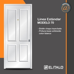 Puerta Doble chapa Inyectada Modelo 70 Linea Estandar