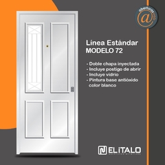 Puerta Doble chapa inyectada Modelo 72 Linea Estandar