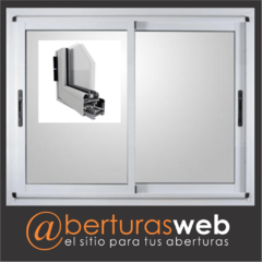 Ventana Modena Blanco DVH 3+3/6/5 de 3,00 x 2,00 en 3 o 4 hojas - Aberturas Web