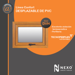 Desplazable de pvc simil madera Nexo aberturas web