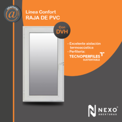 Raja de PVC Blanco Linea confort  nexo aberturas web