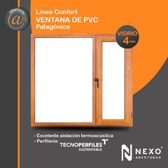 Patagónica PVC Símil Madera Vidrio 4mm de 1,50x1,50