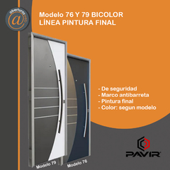 BICOLOR PAVIR 76 79 ABERTURAS WEB PUERTAS DE SEGURIDAD