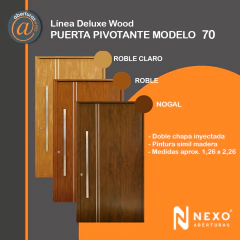 pivotante simil madera modelo 70 nexo aberturas web 