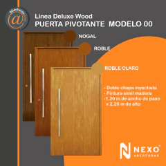 PIVOTANTE MODELO 00 SIMIL MADERA NEXO ABERTURAS WEB